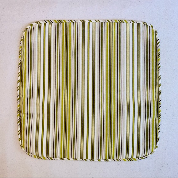 PR Premier Prints Mm Designs Brown Green Ivory Pin Ticking Stripe Pillow Covers - Picture 3 of 7